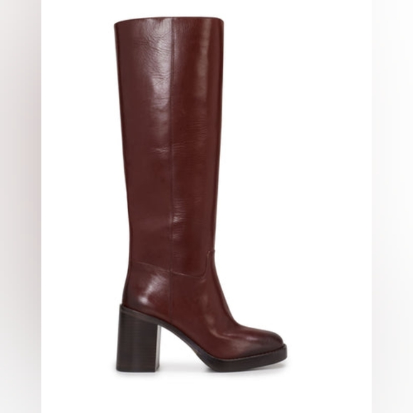 NWT Vince Camuto Wide Calf Gibi Boot Size 10 in Cuero - Picture 1 of 9
